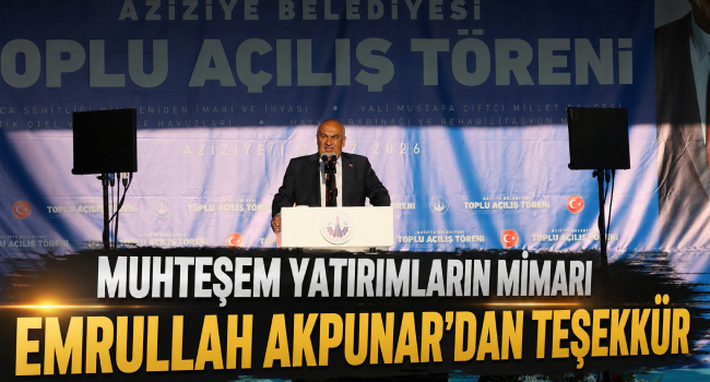 Başkan Akpunar’dan teşekkür 