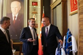 Bakan Tekin'den MHP İl Başkanı Yurdagül'e Ziyaret