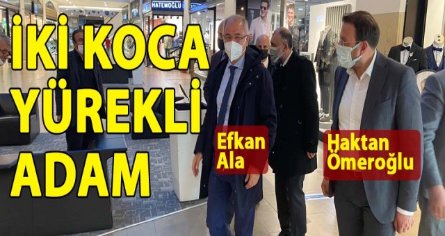 Efkan Ala ve Haktan Ömeroğlu'ndan Esnaf Ziyareti