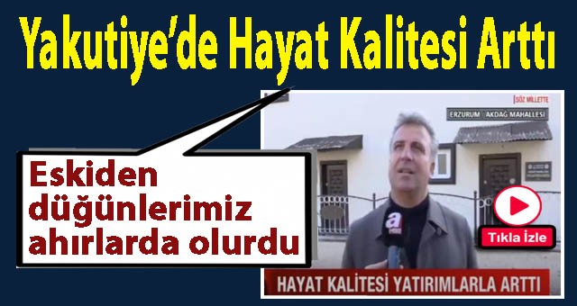 Başkan Uçar'ın Çalışmalarıyla Yakutiye'de Hayat Kalitesi Arttı