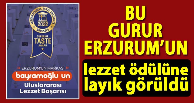 Bayramoğlu Un'a Uluslararası Lezzet Başarısı Ödülü