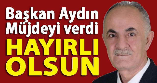 Başkan Aydın, Müjdeyi Verdi.. Çayırdüzü Barajı İçin İmzalar Atıldı