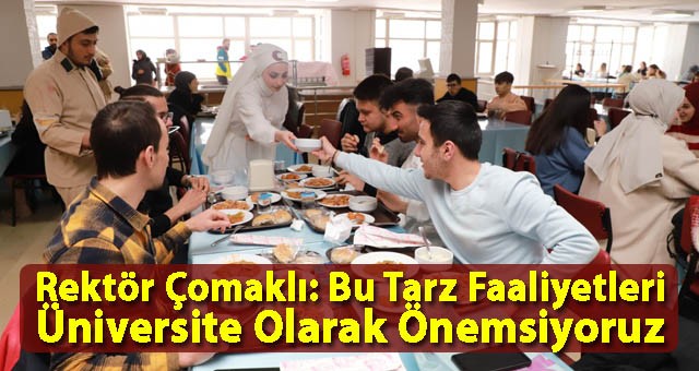 Atatürk Üniversitesi Yemekhanesinde Öğünün Adı Asker Menüsü…