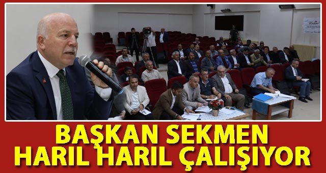 BAŞKAN SEKMEN’İN İSTİŞARE BULUŞMALARI DEVAM EDİYOR