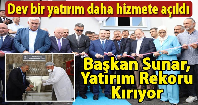 Palandöken Belediyesi Süt ürünleri Tesisi’nin açılışını Bakan Varank yaptı