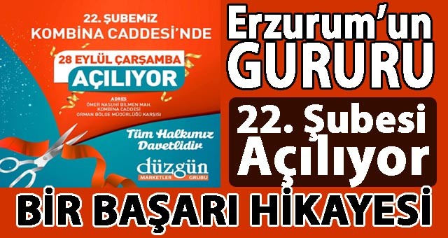 Düzgün Marketler, 22. Şubesini Açıyor