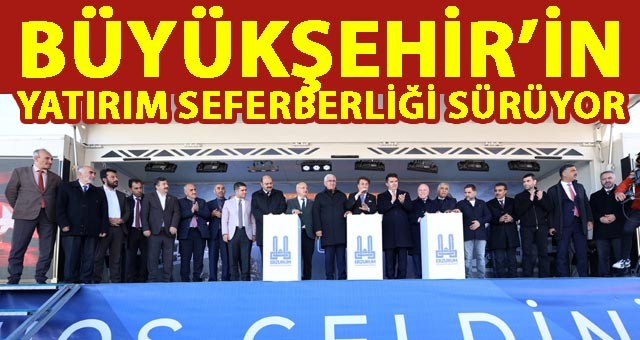 BÜYÜKŞEHİR’İN YATIRIM SEFERBERLİĞİ SÜRÜYOR: SANCAK KONUTLARI’NIN TEMELİ ATILDI