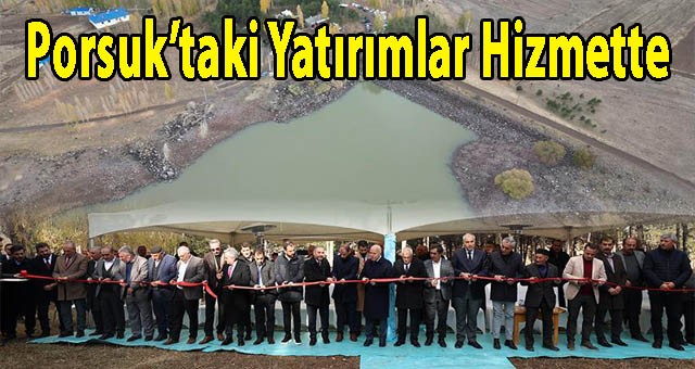 BÜYÜKŞEHİR PORSUK'TAKİ YATIRIMLARINI DÜZENLENEN TÖRENLE HİZMETE AÇTI