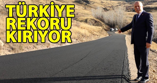 BÜYÜKŞEHİR YOL YAPIMINDA DA TÜRKİYE REKORU KIRIYOR