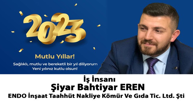 İş İnsanı Şiyar Bahtiyar Eren'in Yeni Yıl Mesajı