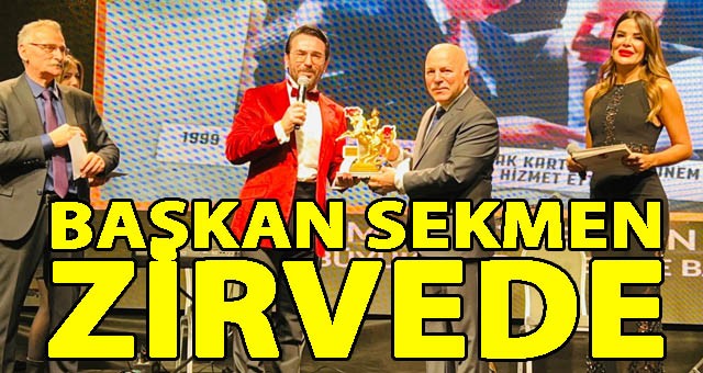 BAŞKAN SEKMEN 2022’NİN DE “EN BAŞARILI BÜYÜKŞEHİR BELEDİYE BAŞKANI” SEÇİLDİ