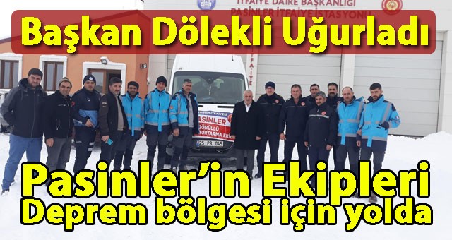 Başkan Dölekli, Arama Kurtarma Ekiplerini Deprem Bölgesine Uğurladı