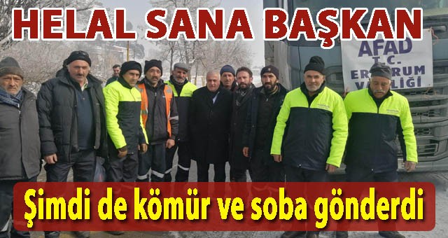 Başkan Dölekli'den Deprem Bölgesine Kömür ve Soba Desteği