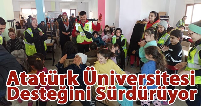 Atatürk Üniversitesi, Deprem Bölgesine Yönelik Desteğini Sürdürüyor