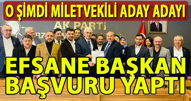 AK Parti Eski İl Başkan Mehmet Emin Öz, Milletvekili Aday Adaylığı Başvurusunu Yaptı