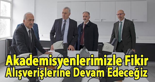 REKTÖR ÇOMAKLI, ZİRAAT FAKÜLTESİ AKADEMİSYENLERİYLE BİR ARAYA GELDİ