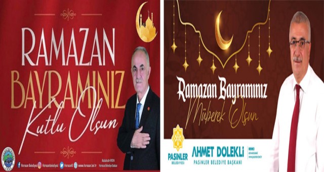 Belediye Başkanları Ramazan Bayramı Kutlama İlanı