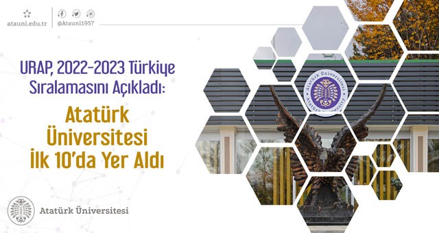 URAP, 2022-2023 TÜRKİYE SIRALAMASINI AÇIKLADI: ATATÜRK ÜNİVERSİTESİ İLK 10’DA YER ALDI