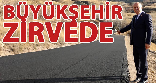 BÜYÜKŞEHİR YOL YAPIMINDA DA ZİRVEDE