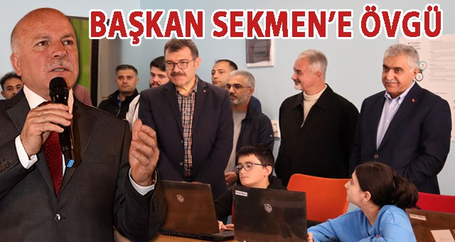 TÜBİTAK BAŞKANI PROF. DR. MANDAL’DAN BAŞKAN SEKMEN’E ÖVGÜ