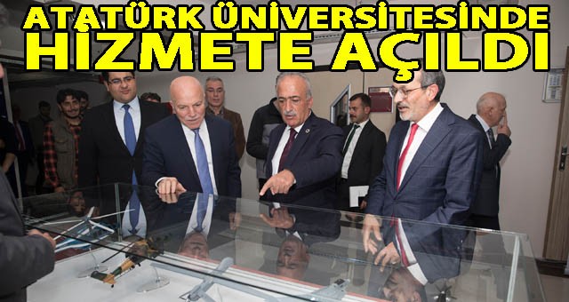 HİDROJEN VE YAKIT PİLLERİ ARAŞTIRMA LABORATUVARI ATATÜRK ÜNİVERSİTESİNDE HİZMETE AÇILDI