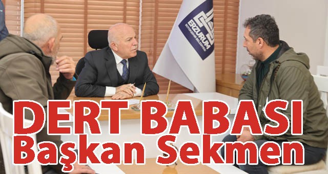 Başkan Sekmen Dert Dinliyor