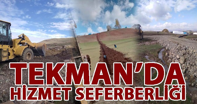 Tekman Belediyesi’nden Hizmet Seferberliği