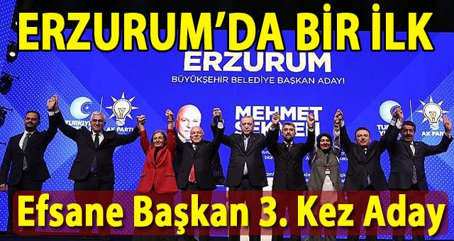 Erzurum'da Bir İlk! Sekmen 3. Kez Aday Gösterildi!