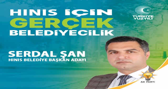 AK Parti Hınıs Belediye Başkan Adayı Serdal Şan