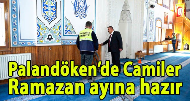 Palandöken Belediyesi, İlçede Bulunan 82 Caminin Ramazan Temizliğini Tamamladı