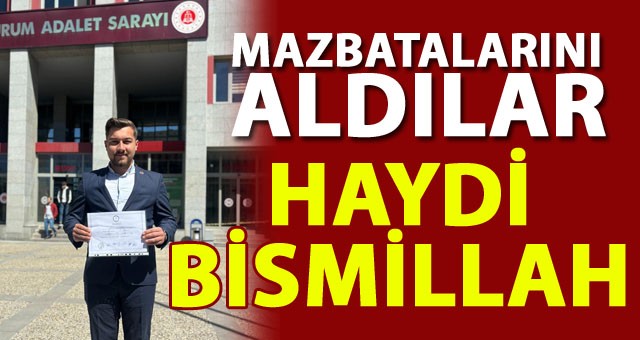 Cumhur İttifakı'nın Aziziye Belediye Meclis Üyeleri Mazbatalarını Aldı