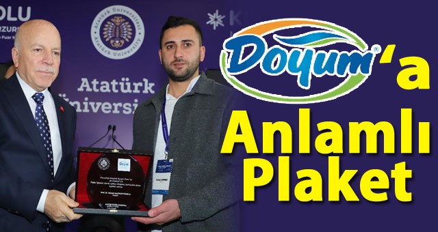 DOYUM SU'ya Anlamlı Plaket