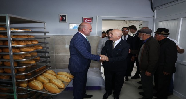 ERZURUM BÜYÜKŞEHİR BELEDİYESİ DAMAL’DA HALK EKMEK FIRINI AÇTI
